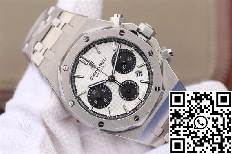 Lightweight Audemars Piguet Royal Oak Chronograph 26331ST.OO.1220ST.03 OM Factory White Dial 151