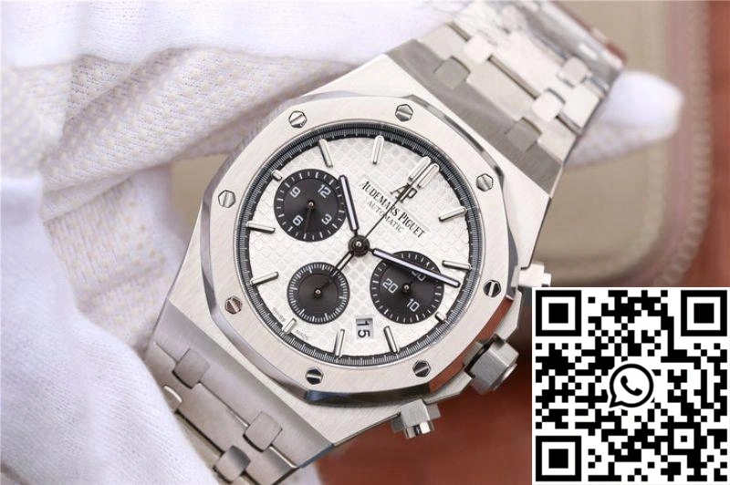 Lightweight Audemars Piguet Royal Oak Chronograph 26331ST.OO.1220ST.03 OM Factory White Dial 151
