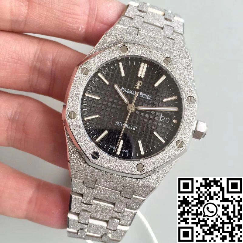 Audemars Piguet Royal Oak Frosted Gold 37MM 15454 OM Factory Black Dial EasyMatch 120