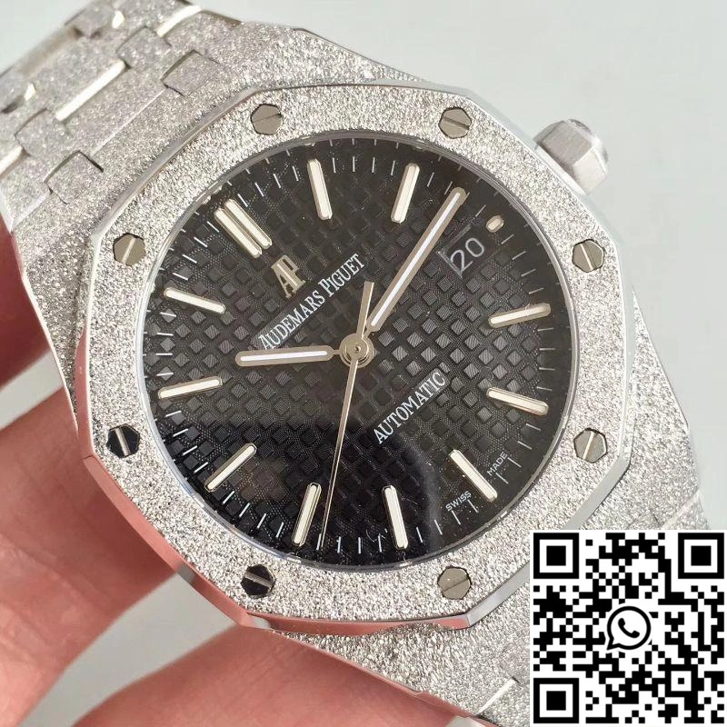 Audemars Piguet Royal Oak Frosted Gold 37MM 15454 OM Factory Black Dial EasyMatch 120