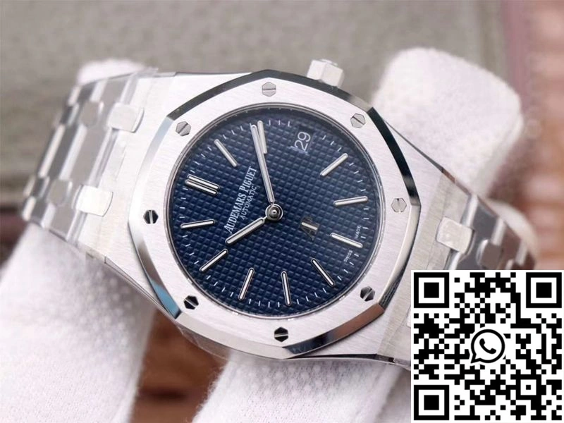WeatherProof Audemars Piguet Royal Oak Jumbo”Extra-Thin 15202ST.OO.1240ST.01 ZF Factory Blue Dial 148