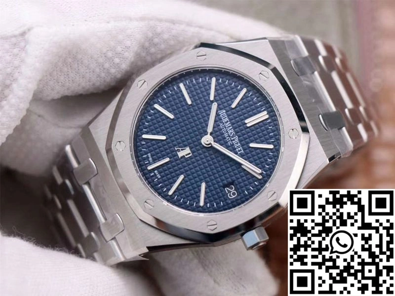 WeatherProof Audemars Piguet Royal Oak Jumbo”Extra-Thin 15202ST.OO.1240ST.01 ZF Factory Blue Dial 148