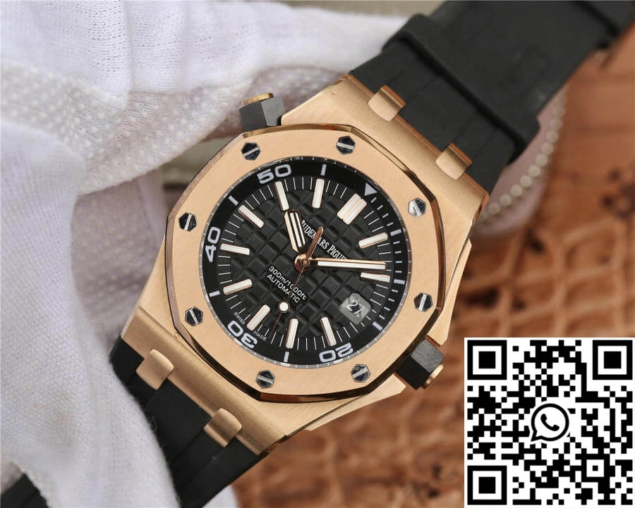 Audemars Piguet Royal Oak Offshore 15710 JF Factory V8 Rose Gold Black Dial Premium 208