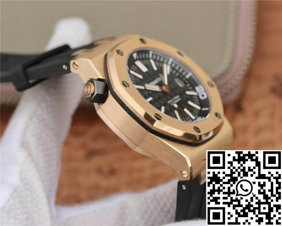 Audemars Piguet Royal Oak Offshore 15710 JF Factory V8 Rose Gold Black Dial Premium 208