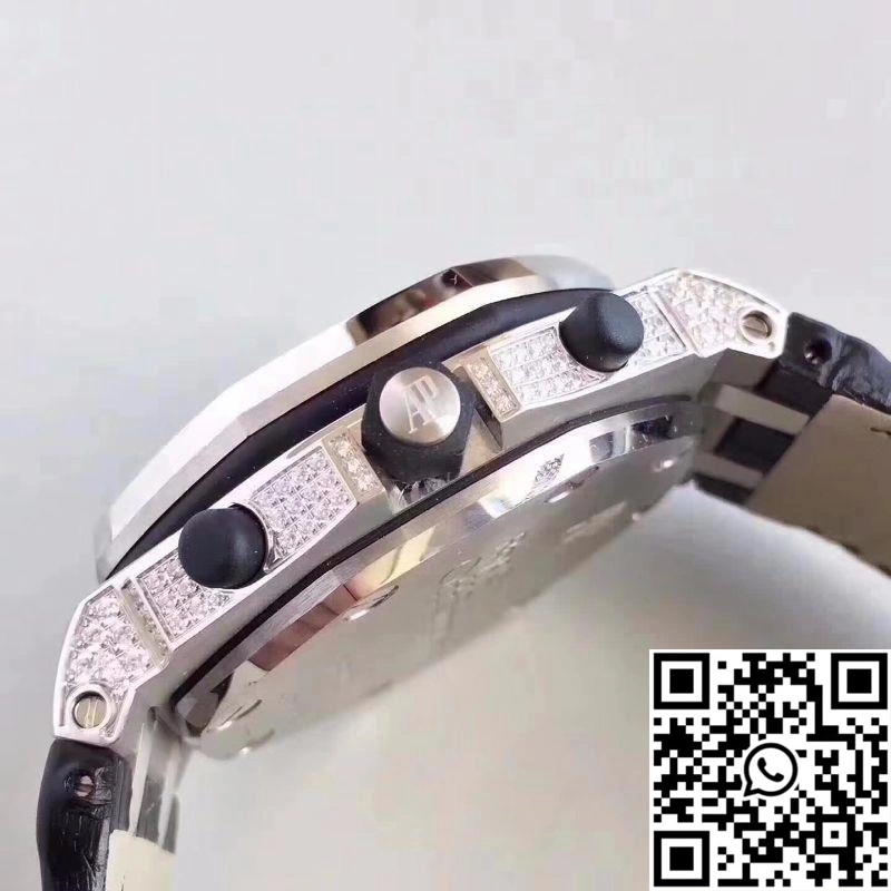 TechFriendly Audemars Piguet Royal Oak Offshore 26067BC.ZZ.D002CR.01 JF Factory Diamonds Dial 195