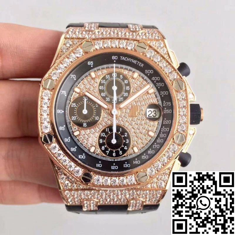 Snug Audemars Piguet Royal Oak Offshore 26067OR.ZZ.D002CR.01 JF Factory V3 Diamond Dial 197