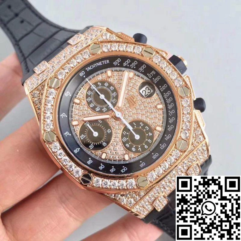 Snug Audemars Piguet Royal Oak Offshore 26067OR.ZZ.D002CR.01 JF Factory V3 Diamond Dial 197