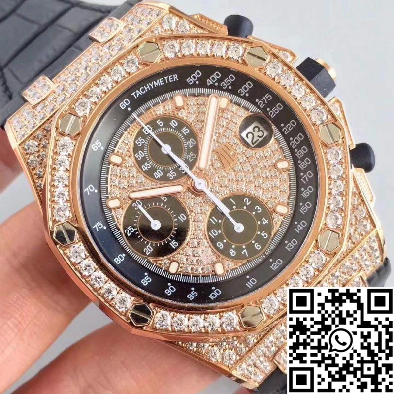 Snug Audemars Piguet Royal Oak Offshore 26067OR.ZZ.D002CR.01 JF Factory V3 Diamond Dial 197