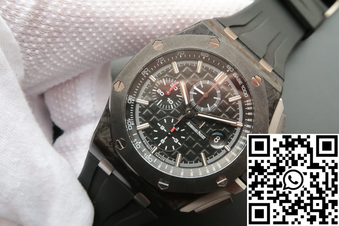 Vibrant Audemars Piguet Royal Oak Offshore 26400AU.OO.A002CA.01 JF Factory Black Dial 239