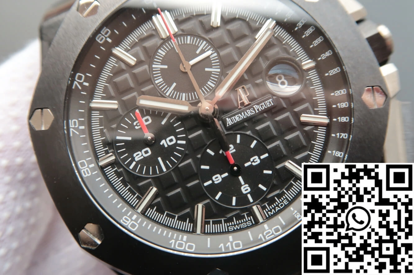Vibrant Audemars Piguet Royal Oak Offshore 26400AU.OO.A002CA.01 JF Factory Black Dial 239
