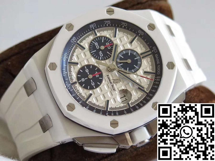 Comfortable Audemars Piguet Royal Oak Offshore 26402CB.OO.A010CA.01 JF Factory V2 White Dial 232