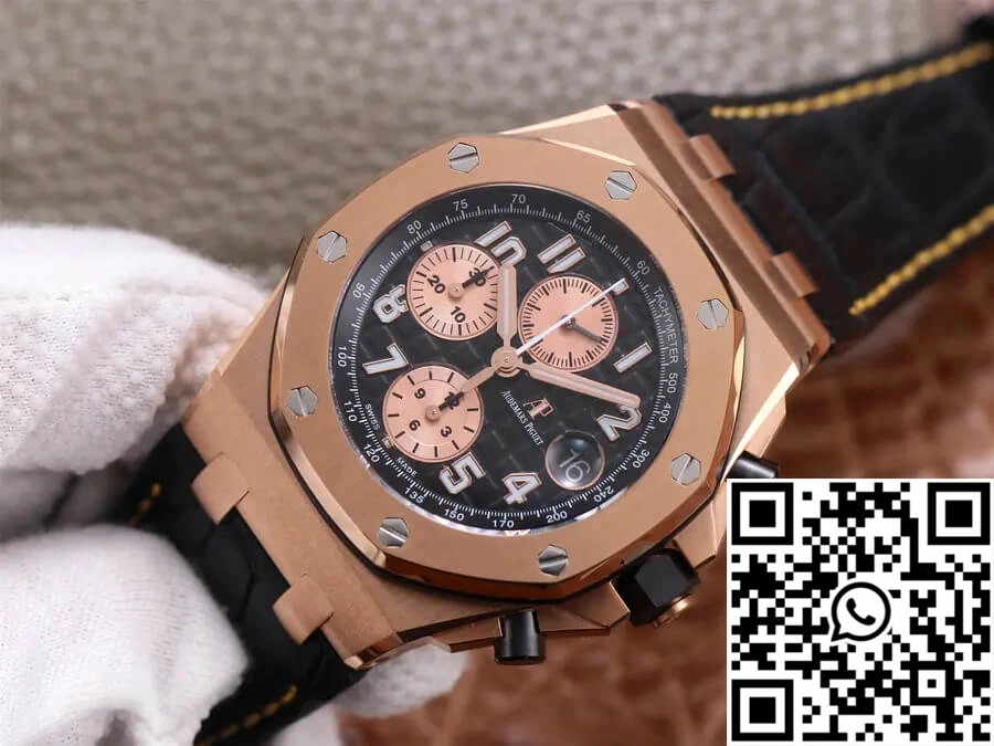 HighQuality Audemars Piguet Royal Oak Offshore 26470OR JF Factory Rose Gold Black Dial 231