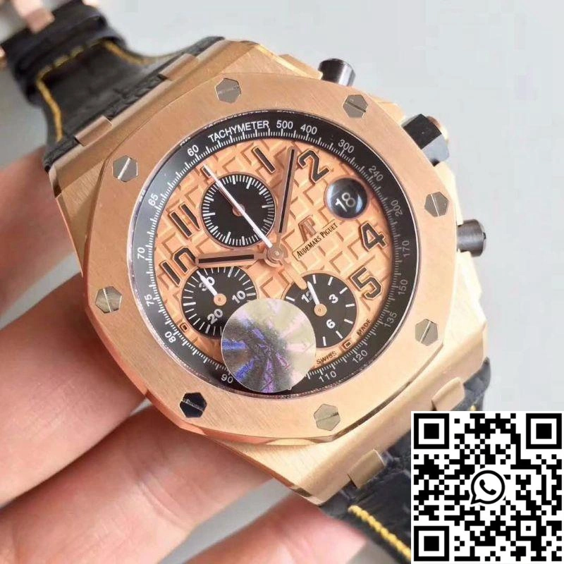 Audemars Piguet Royal Oak Offshore 26470OR.OO.A002CR.01 JF Factory V2 Gold Dial Bright 240
