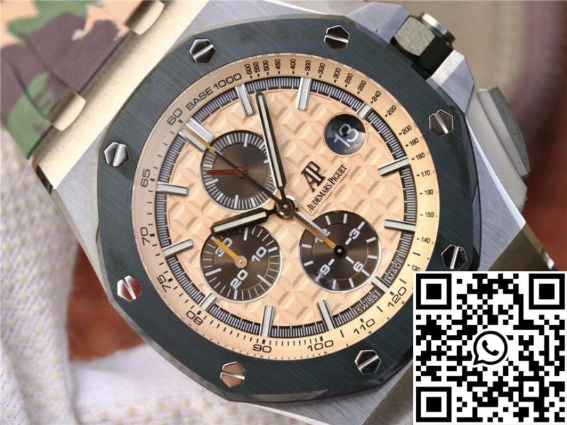 Supportive Audemars Piguet Royal Oak Offshore 44MM 26400SO.OO.A054CA.01 JF Factory Beige Dial 224