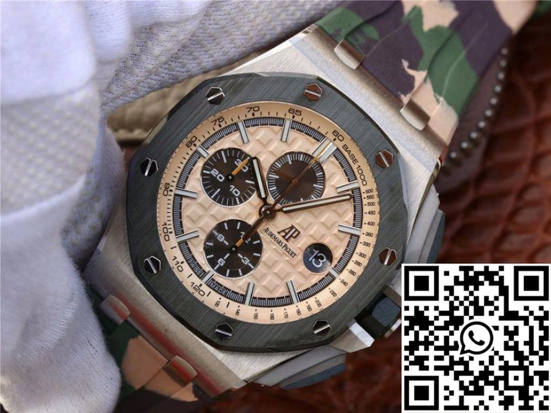 Supportive Audemars Piguet Royal Oak Offshore 44MM 26400SO.OO.A054CA.01 JF Factory Beige Dial 224