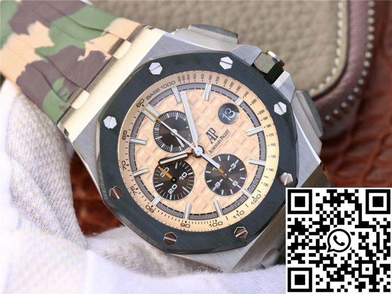 Supportive Audemars Piguet Royal Oak Offshore 44MM 26400SO.OO.A054CA.01 JF Factory Beige Dial 224