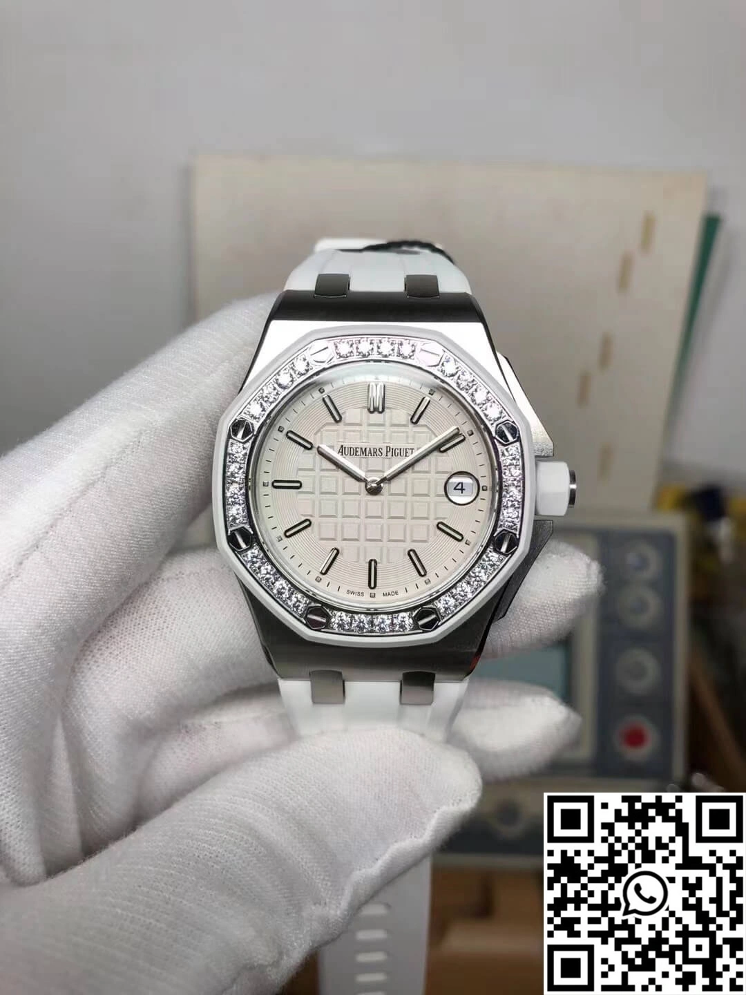 Elegant Audemars Piguet Royal Oak Offshore 67540SK.ZZ.A010CA.01 White Dial 205