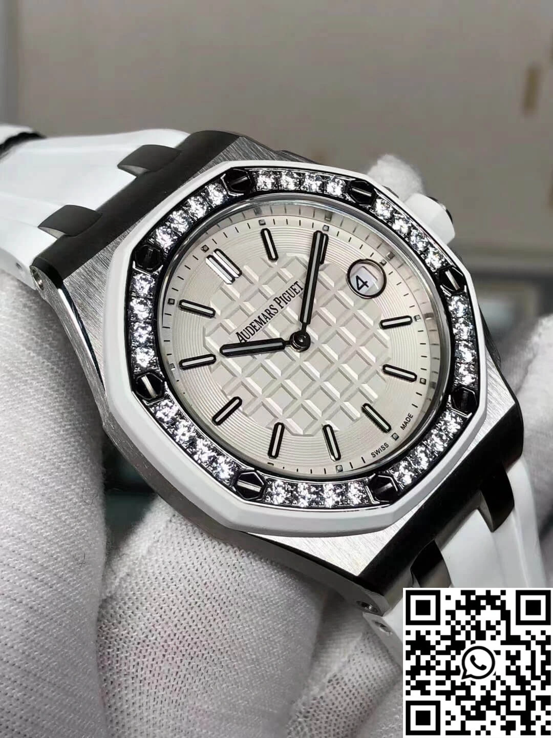 Elegant Audemars Piguet Royal Oak Offshore 67540SK.ZZ.A010CA.01 White Dial 205