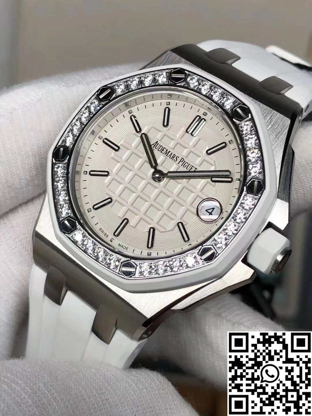 Elegant Audemars Piguet Royal Oak Offshore 67540SK.ZZ.A010CA.01 White Dial 205