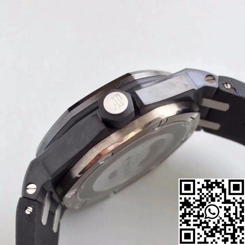 Resilient Audemars Piguet Royal Oak Offshore Diver 15706 JF Factory Black Dial 219