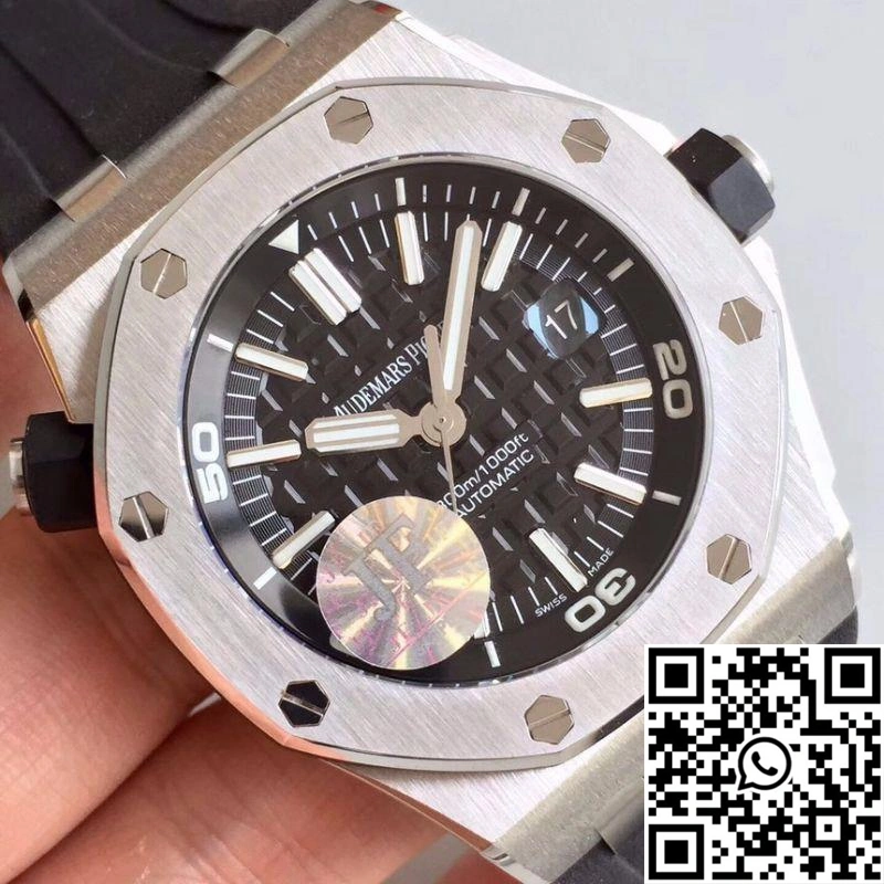 Audemars Piguet Royal Oak Offshore Diver 15710ST.OO.A002CA.01 JF Factory V10 Black Dial SmoothTexture 270