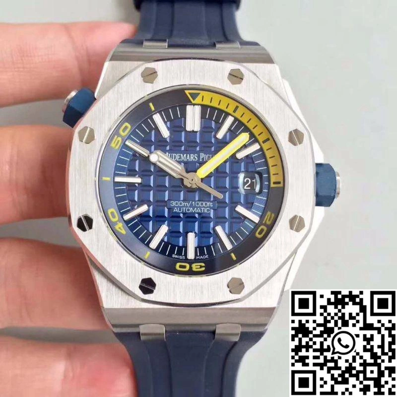 Audemars Piguet Royal Oak Offshore Diver 15710ST.OO.A027CA.01 JF Factory V8 Blue Dial Comfortable 268
