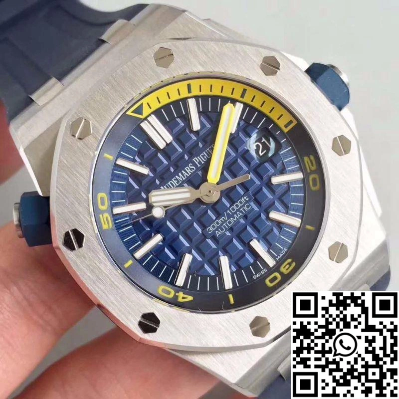 Audemars Piguet Royal Oak Offshore Diver 15710ST.OO.A027CA.01 JF Factory V8 Blue Dial Comfortable 268