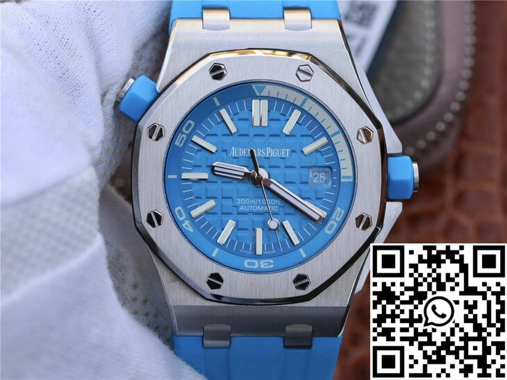 Packable Audemars Piguet Royal Oak Offshore Diver 15710ST.OO.A032CA.01 JF Factory Blue Dial 215