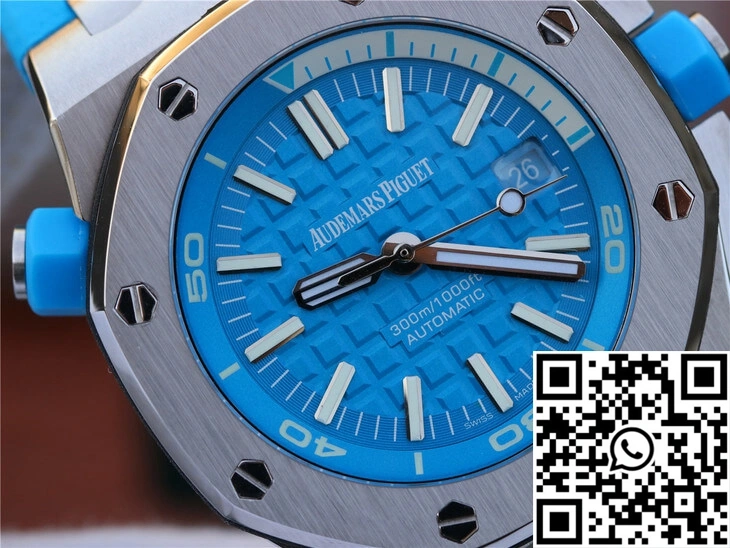 Packable Audemars Piguet Royal Oak Offshore Diver 15710ST.OO.A032CA.01 JF Factory Blue Dial 215