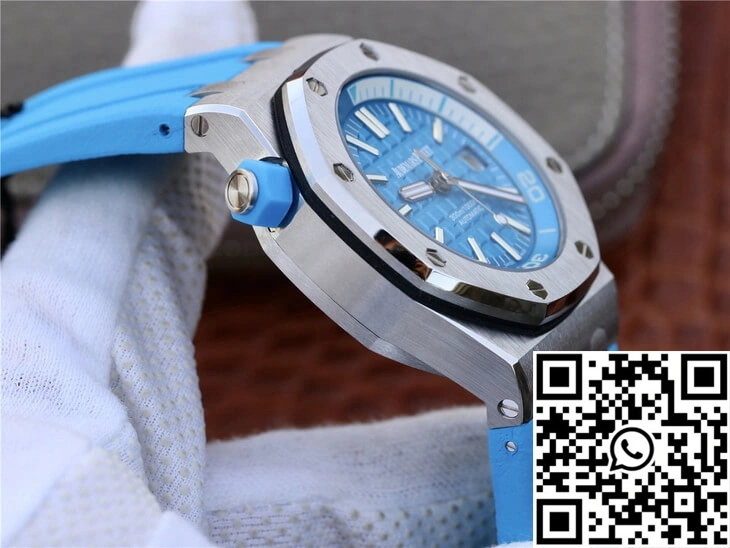 Packable Audemars Piguet Royal Oak Offshore Diver 15710ST.OO.A032CA.01 JF Factory Blue Dial 215