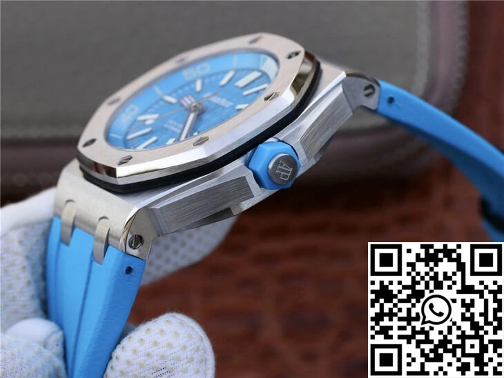 Packable Audemars Piguet Royal Oak Offshore Diver 15710ST.OO.A032CA.01 JF Factory Blue Dial 215
