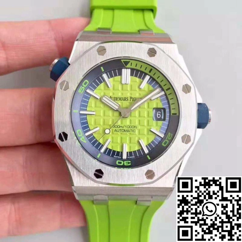 Audemars Piguet Royal Oak Offshore Diver 15710ST.OO.A038CA.01 JF Factory Green Dial Bold 252