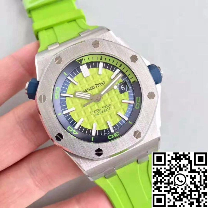 Audemars Piguet Royal Oak Offshore Diver 15710ST.OO.A038CA.01 JF Factory Green Dial Bold 252
