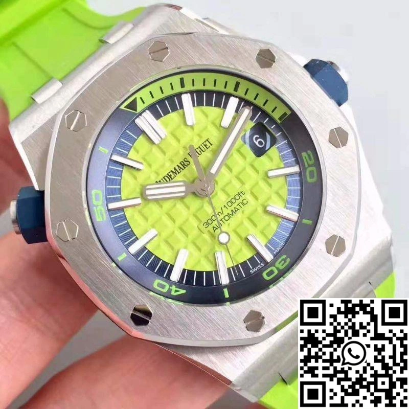 Audemars Piguet Royal Oak Offshore Diver 15710ST.OO.A038CA.01 JF Factory Green Dial Bold 252