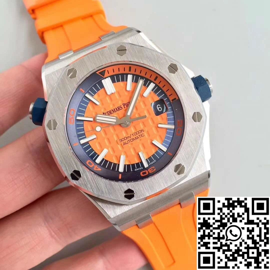 NewStyle Audemars Piguet Royal Oak Offshore Diver 15710ST.OO.A070CA.01 JF Factory V3 Orange Dial 258
