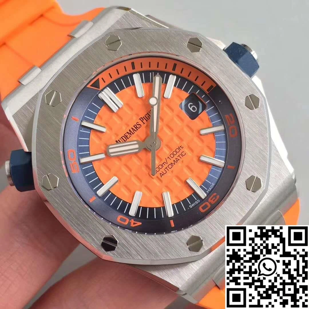 NewStyle Audemars Piguet Royal Oak Offshore Diver 15710ST.OO.A070CA.01 JF Factory V3 Orange Dial 258
