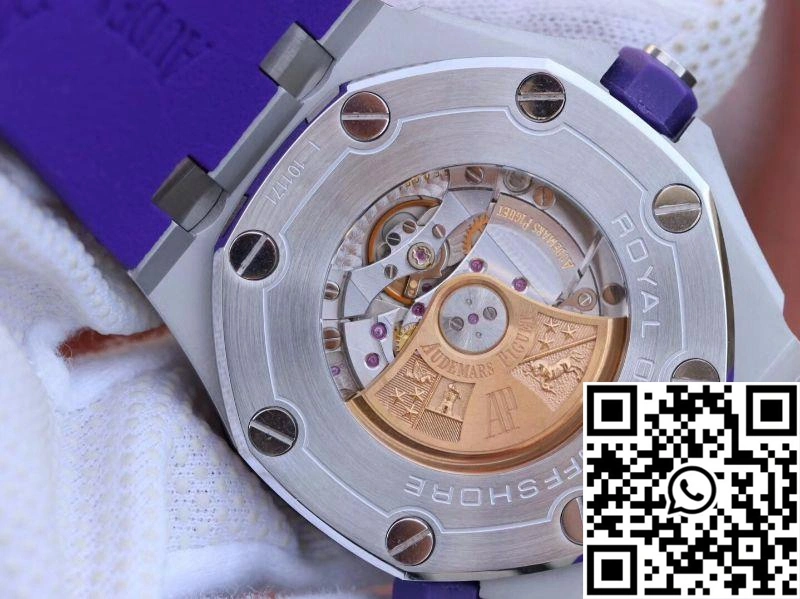 Audemars Piguet Royal Oak Offshore Diver 15710ST.OO.A077CA.01 Purple Dial WaterResistant 250