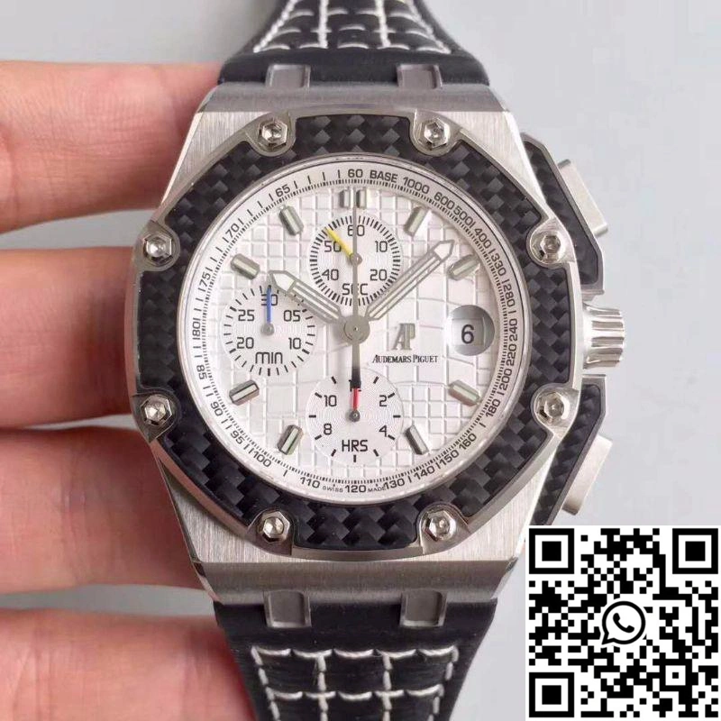 Audemars Piguet Royal Oak Offshore Juan Pablo Montoya 2603010.OO.D001IN.01 JF Factory V2 White Dial Affordable 203