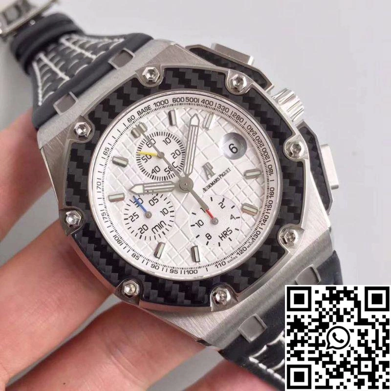 Audemars Piguet Royal Oak Offshore Juan Pablo Montoya 2603010.OO.D001IN.01 JF Factory V2 White Dial Affordable 203