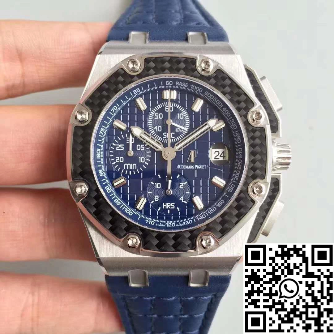 WaterResistant Audemars Piguet Royal Oak Offshore Juan Pablo Montoya 26030PO.OO.D001IN.01 JF Factory V2 Blue Dial 259