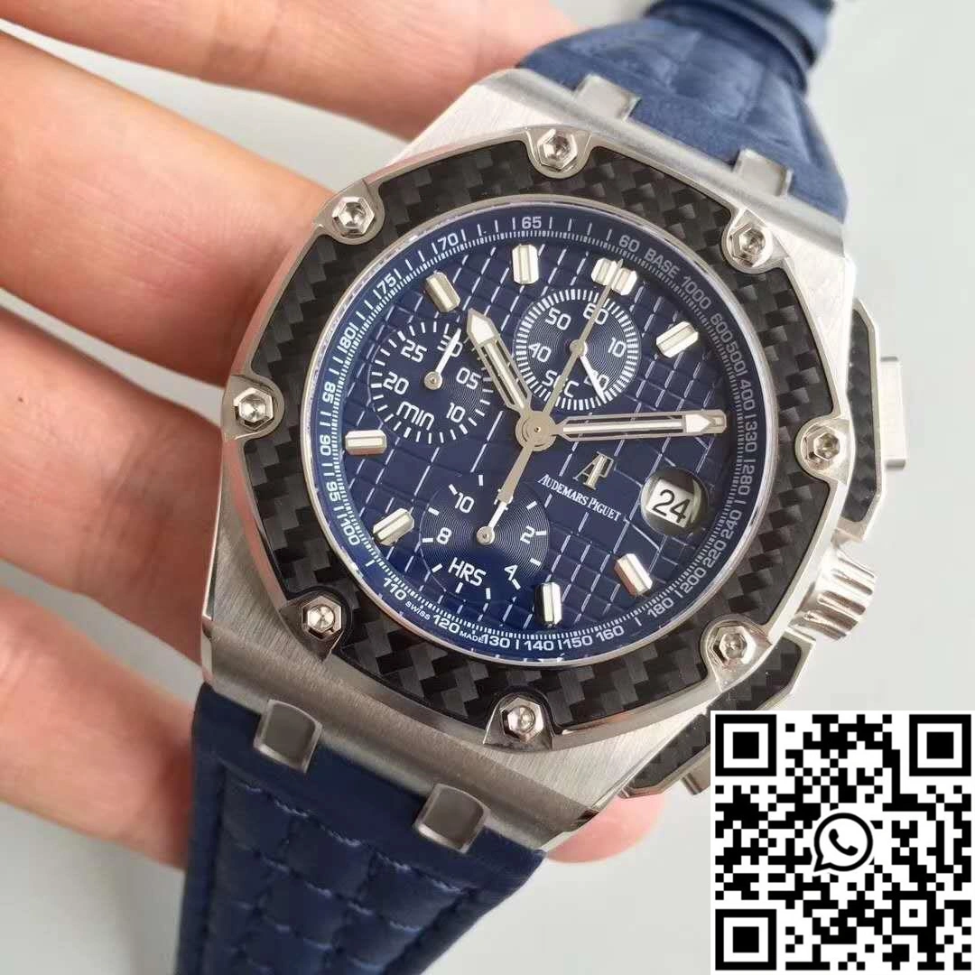 WaterResistant Audemars Piguet Royal Oak Offshore Juan Pablo Montoya 26030PO.OO.D001IN.01 JF Factory V2 Blue Dial 259