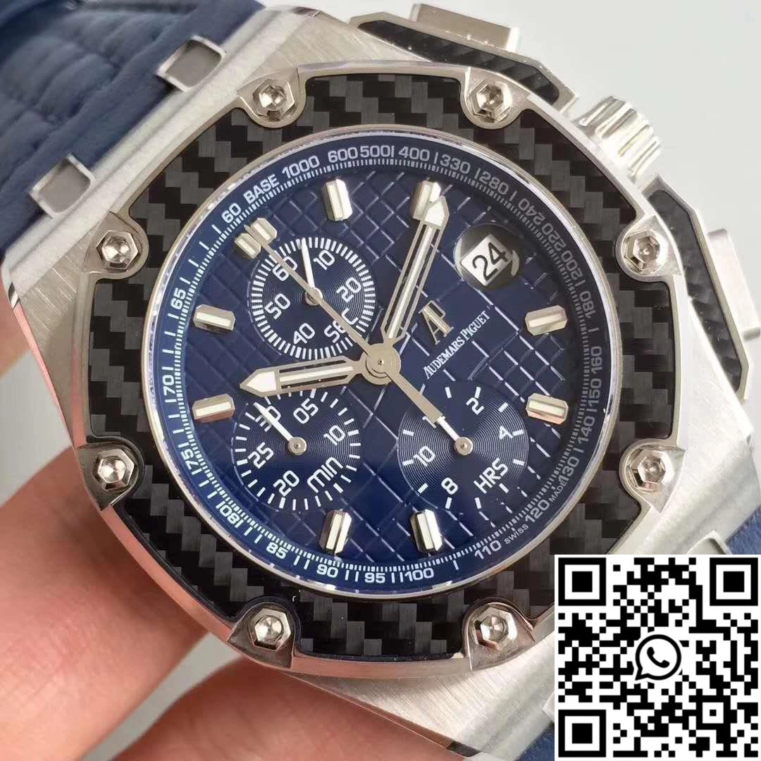 WaterResistant Audemars Piguet Royal Oak Offshore Juan Pablo Montoya 26030PO.OO.D001IN.01 JF Factory V2 Blue Dial 259