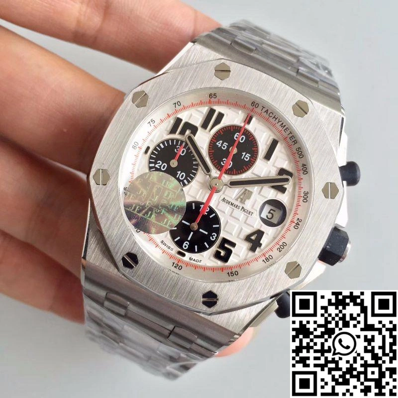 Audemars Piguet Royal Oak Offshore Panda 26170ST.OO.D101CR.02 JF Factory V2 White Dial UrbanChic 244