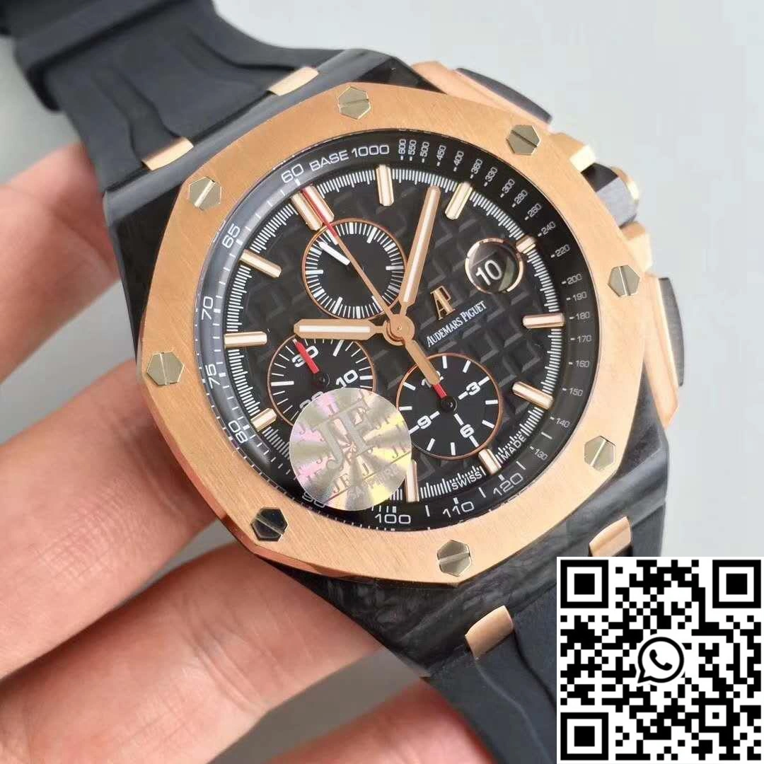 SoftTouch Audemars Piguet Royal Oak Offshore QE2 Cup 2016 26406FR.OO.A002CA.01 JF Factory V5 Black Dial 261