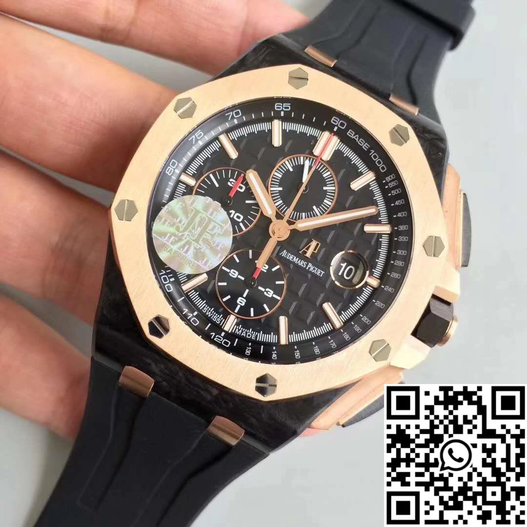SoftTouch Audemars Piguet Royal Oak Offshore QE2 Cup 2016 26406FR.OO.A002CA.01 JF Factory V5 Black Dial 261