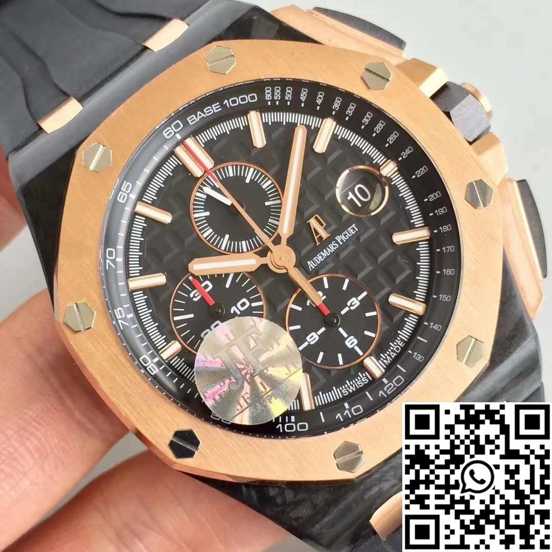 SoftTouch Audemars Piguet Royal Oak Offshore QE2 Cup 2016 26406FR.OO.A002CA.01 JF Factory V5 Black Dial 261