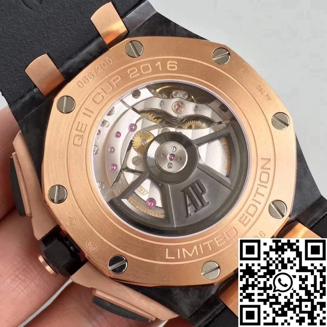 SoftTouch Audemars Piguet Royal Oak Offshore QE2 Cup 2016 26406FR.OO.A002CA.01 JF Factory V5 Black Dial 261