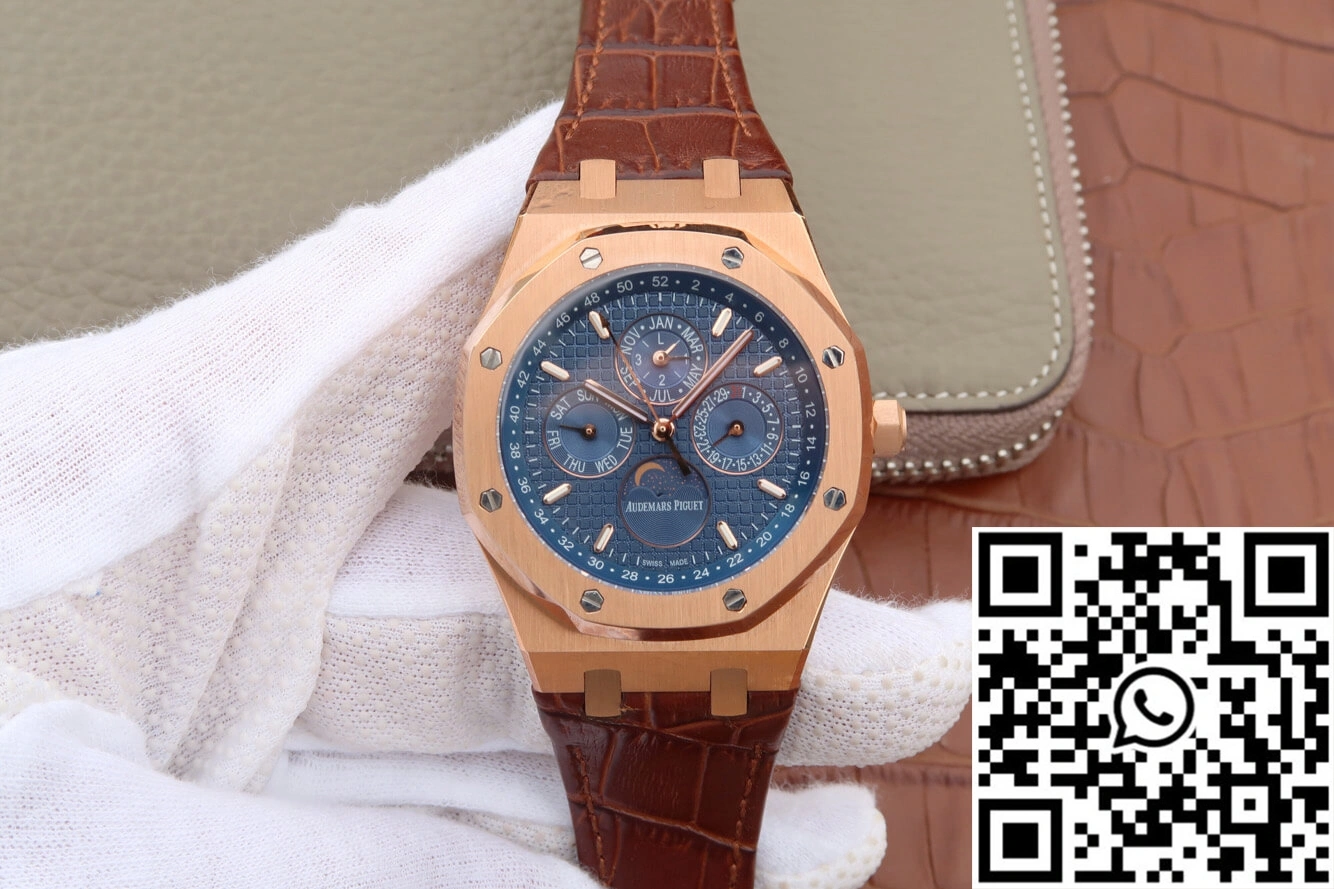 Comfortable Audemars Piguet Royal Oak Perpetual Calendar 26574 JF Factory Blue Dial 150