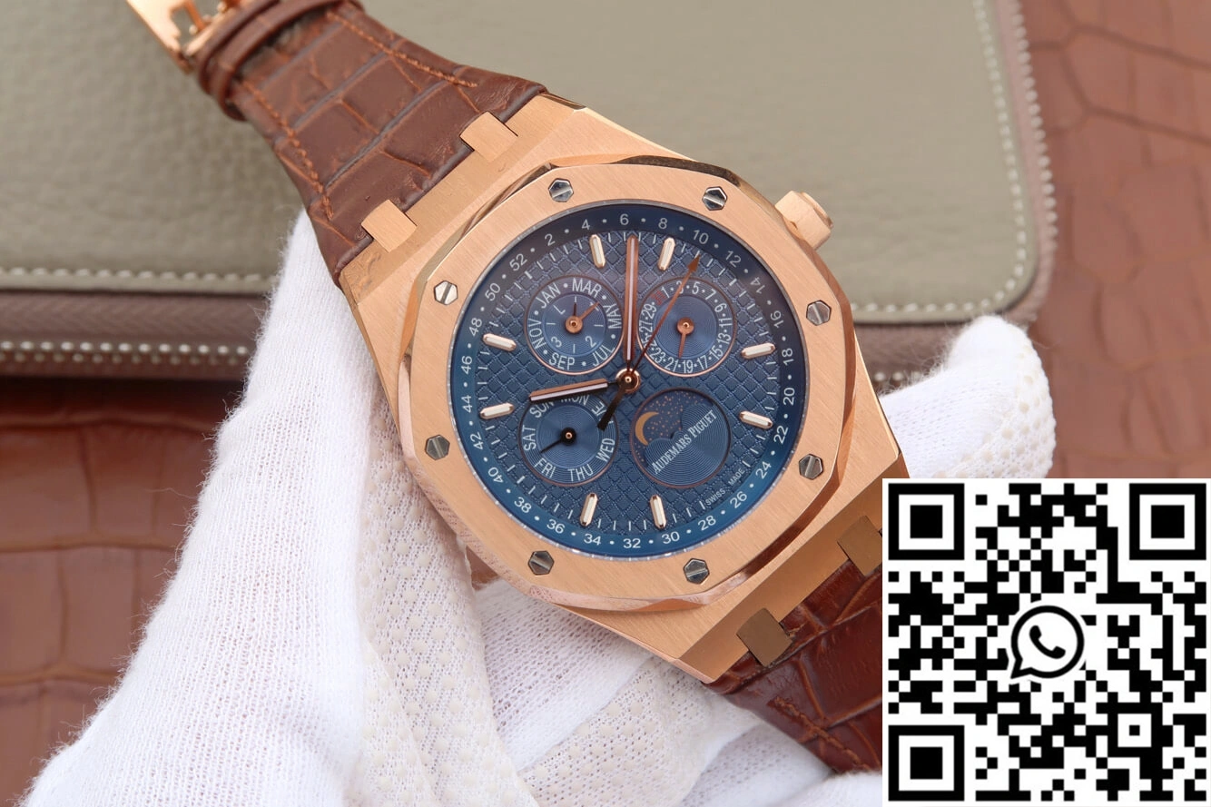 Comfortable Audemars Piguet Royal Oak Perpetual Calendar 26574 JF Factory Blue Dial 150