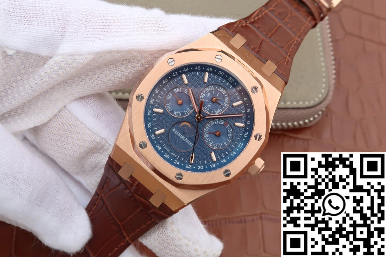 Comfortable Audemars Piguet Royal Oak Perpetual Calendar 26574 JF Factory Blue Dial 150